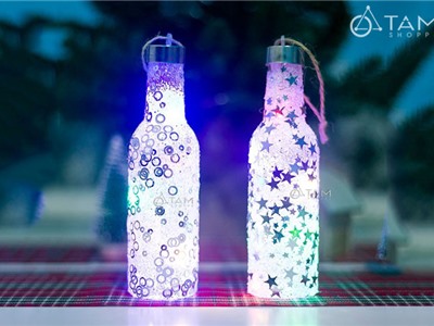 Chai đèn Led kim sa tròn có dây treo X-PKTCT-26